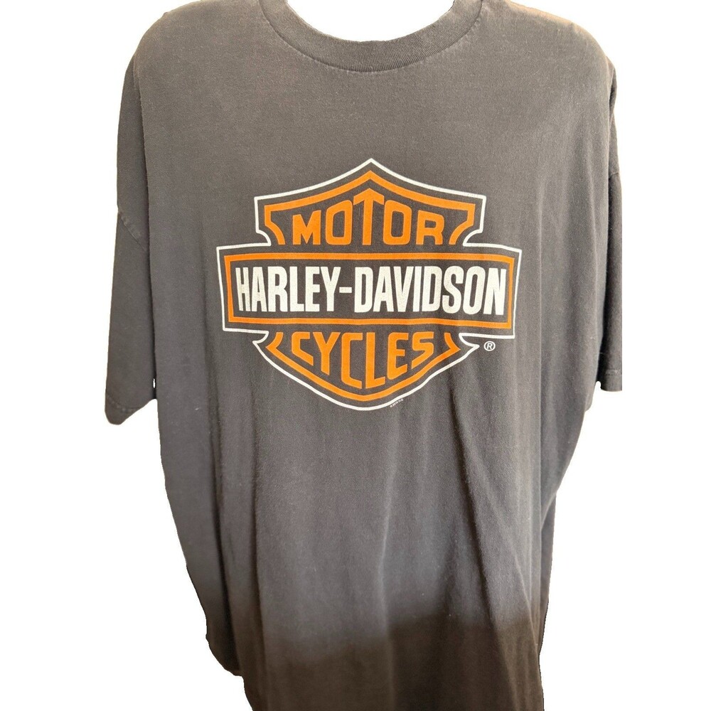 Harley Davidson T Shirt Mens 3XL Black Oconomowoc Wisconsin Bar & Shield